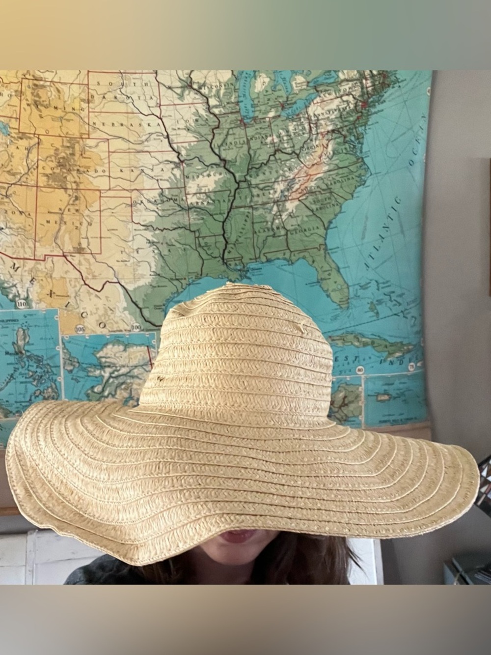 Straw Sun Hat Floppy Wide Brim